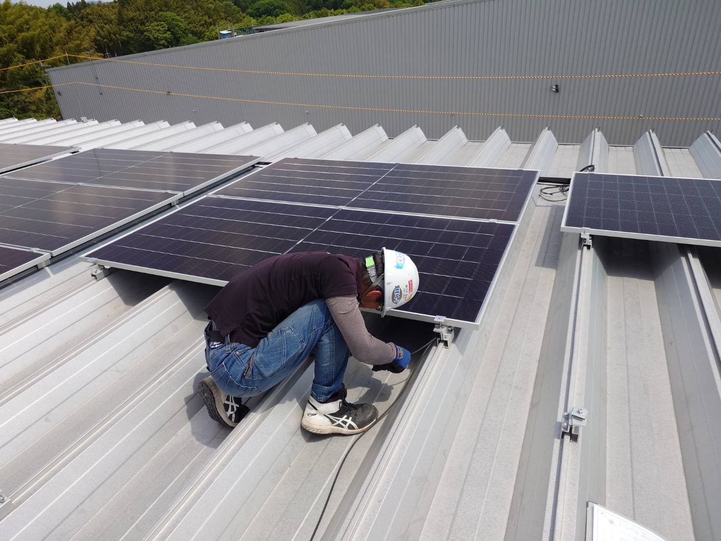 電気工事の施工現場